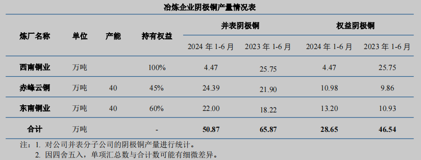 云南銅業(yè)H1凈利潤微增 西南銅業(yè)減產超20萬噸銅|財報解讀  第2張