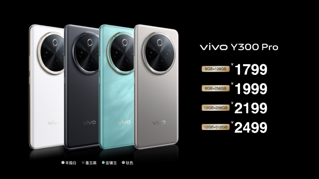 vivo Y300 Pro發(fā)布：搭載6500mAh超薄藍海電池，起售價1799元  第9張