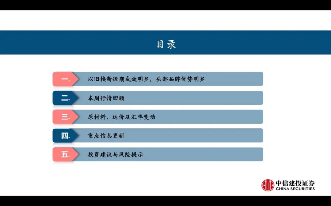 【中信建投家電 | 動(dòng)態(tài)】以舊換新短期成效初顯，頭部品牌優(yōu)勢(shì)突出（2024年9.2-9.6周觀點(diǎn)） - 拷貝