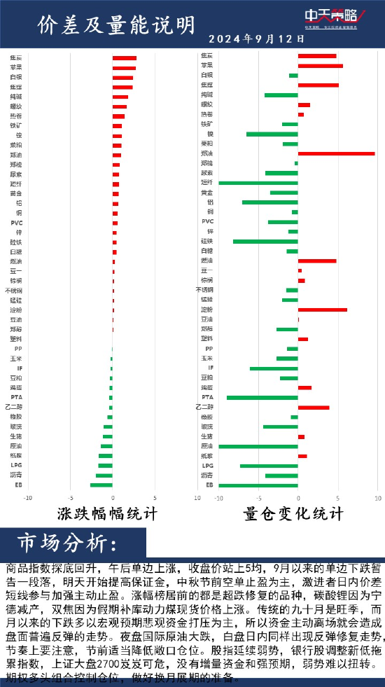 中天策略:9月12日市場分析