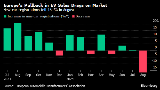 歐洲電動(dòng)汽車銷售大跌 汽車制造商要求歐盟重新考慮氣候目標(biāo)  第2張