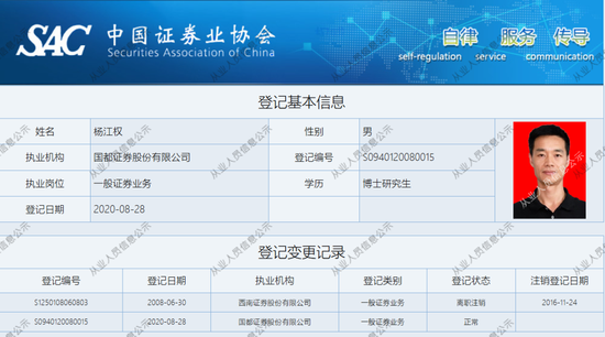 又一券商總經(jīng)理出事！違法炒股？國都證券總經(jīng)理被立案調(diào)查并辭職！  第2張